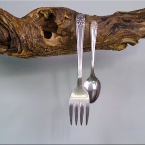 1954 Melody Pattern International Silver Vintage Silverplate Spoon Fork